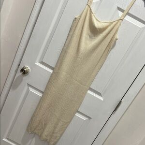 Primark Cream Knit Slip Dress
